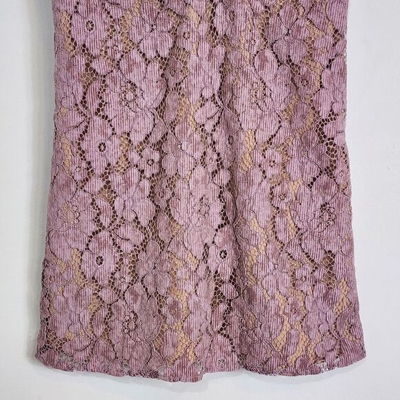 EUC Free People Dangerous Love Sleeveless Lace Mini Dress Wisteria Size 4 - Picture 10 of 16